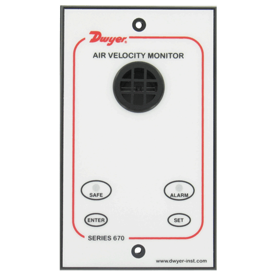 Dwyer Fume Hood Monitor, Model 670